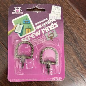 Vintage Homecraft Decorative Screw Rings Picture Hanging 657639